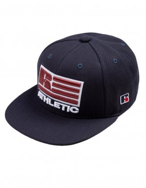 Accessories Čepice Russell Athletic Patriot Logo Snap Back 3D Embroidered Tmavě Blankyt | GHW-716943