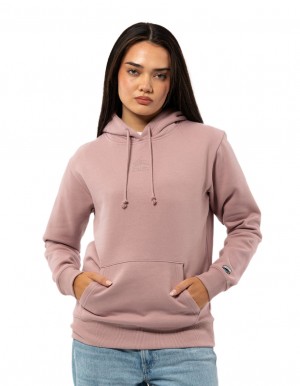 Dámské Mikina s Kapucí Russell Athletic Originals Embriodered Růžové | PKT-571032