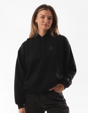 Dámské Mikina s Kapucí Russell Athletic Original Inlay Logo Blankyt | VIN-289546