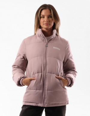 Dámské Puffer Bunda Russell Athletic Tribecca Fialové Červené | QFI-381965