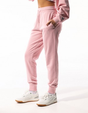 Dámské Track pants Russell Athletic Inlay Logo Unbrushed Růžové | LGX-482710