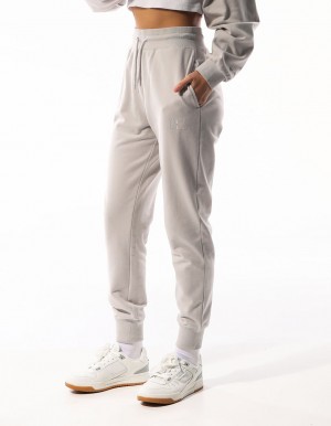 Dámské Track pants Russell Athletic Inlay Logo Unbrushed Béžový | VYI-510932
