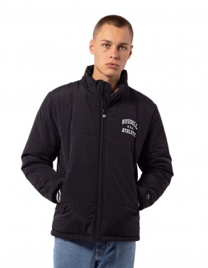 Pánské Bundy Russell Athletic Klute Černé | RAN-738061