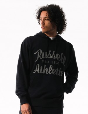 Pánské Mikina s Kapucí Russell Athletic Baseball Arch Šedé | VLM-930862
