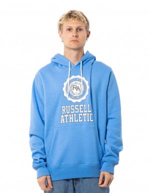 Pánské Mikina s Kapucí Russell Athletic Collegiate Blankyt | NGH-521864