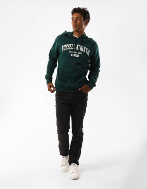 Pánské Mikina s Kapucí Russell Athletic Originals Heritage Zelene | QDR-640275