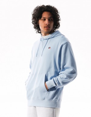 Pánské Mikina s Kapucí Russell Athletic R Logo Blankyt | PIT-217305