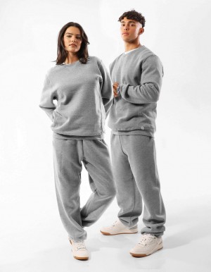 Pánské Svetr S Výstřihem Do Posádky Russell Athletic Unisex Dri Šedé | QFW-741960