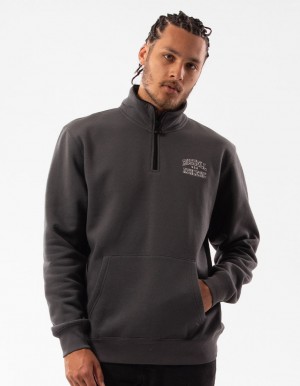 Pánské Top Russell Athletic Arch 1/4 Zip Tmavě Šedé | AJK-487356