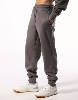 Pánské Track pants Russell Athletic Brooklyn Cuffed Šedé Hnědé | APK-725409