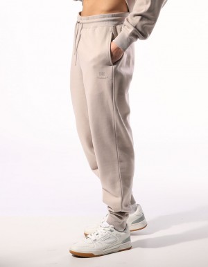 Pánské Track pants Russell Athletic Brooklyn Cuffed Béžový | GEJ-914658