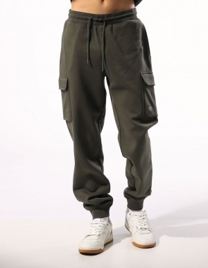Pánské Track pants Russell Athletic Brooklyn Cargo Olivy Zelené | RNI-827194