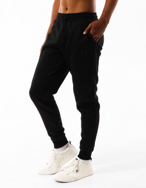 Pánské Track pants Russell Athletic Corp Inlay Logo Černé | LMU-532981