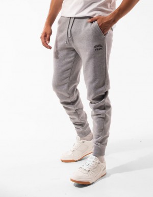 Pánské Track pants Russell Athletic Originals Small Arch Cuff Šedé | TYD-192307