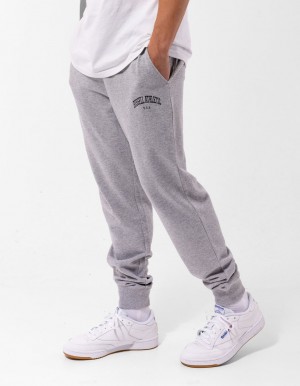 Pánské Track pants Russell Athletic Originals Big Arch Unbrushed Cuffed Šedé | OCX-714036