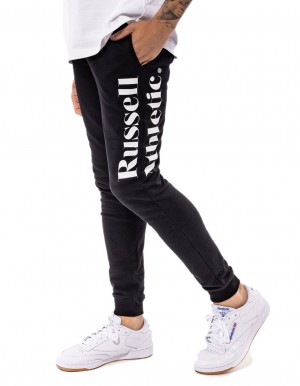 Pánské Track pants Russell Athletic Serif Athletic Černé | NCT-875206
