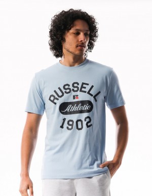 Pánské Tričko Russell Athletic 1902 Flock Blankyt | NKT-293860
