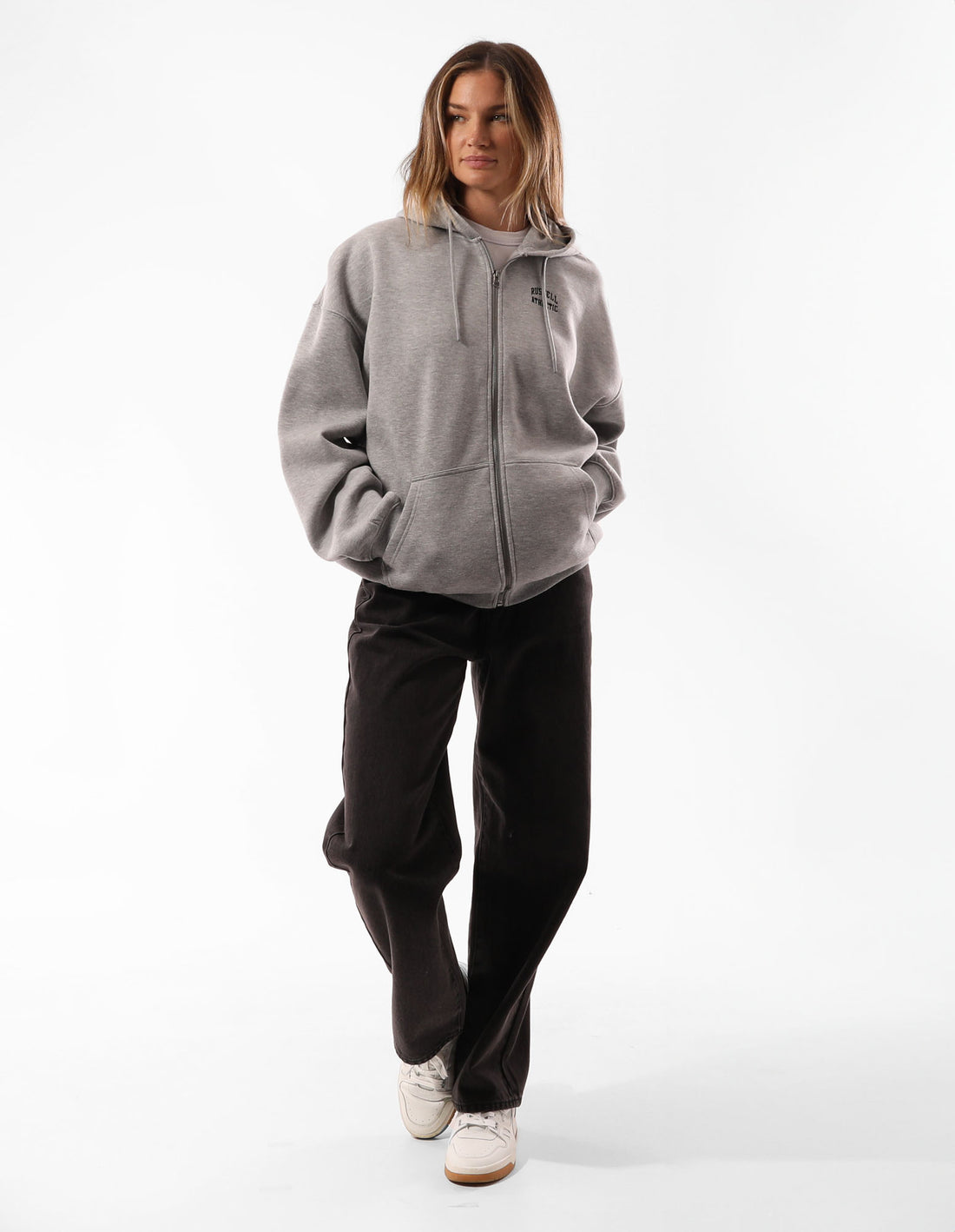 Dámské Bundy Russell Athletic Originals Embroidered Zip Through Šedé | RJQ-694781