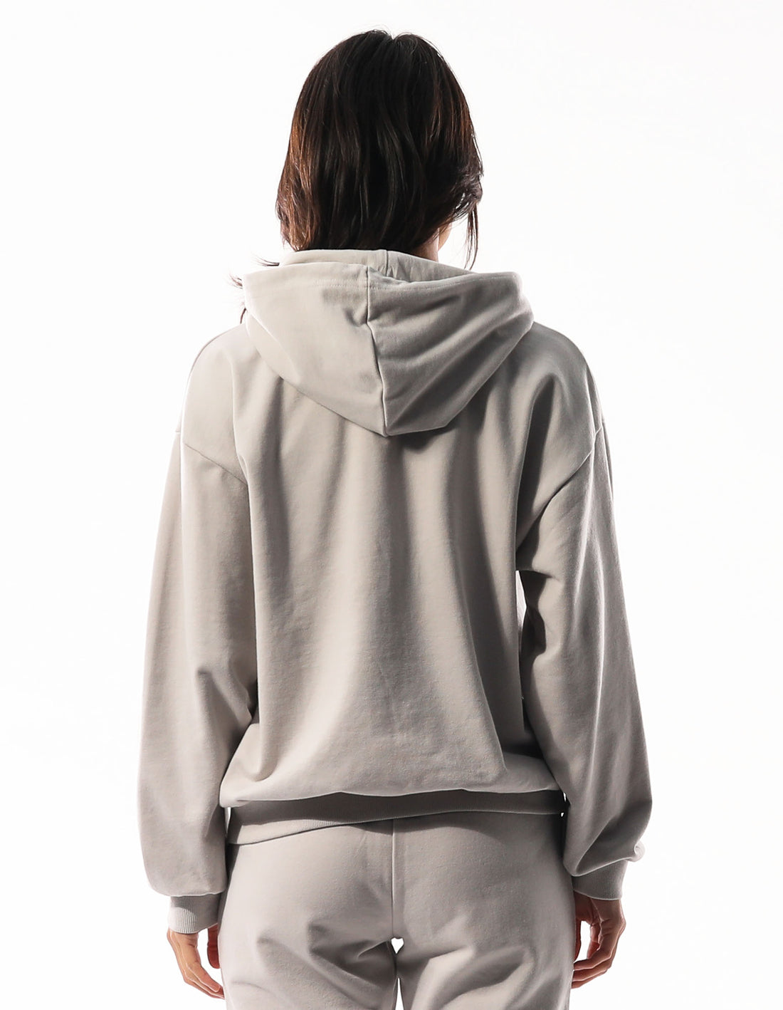 Dámské Mikina s Kapucí Russell Athletic Inlay Logo Unbrushed Světle Šedé | SHZ-489023
