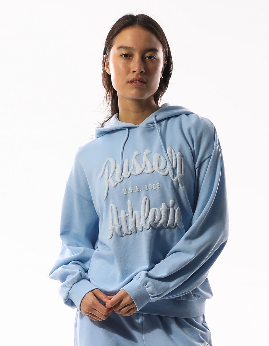 Dámské Mikina s Kapucí Russell Athletic Maplewood Oversized Blankyt | NXY-796540