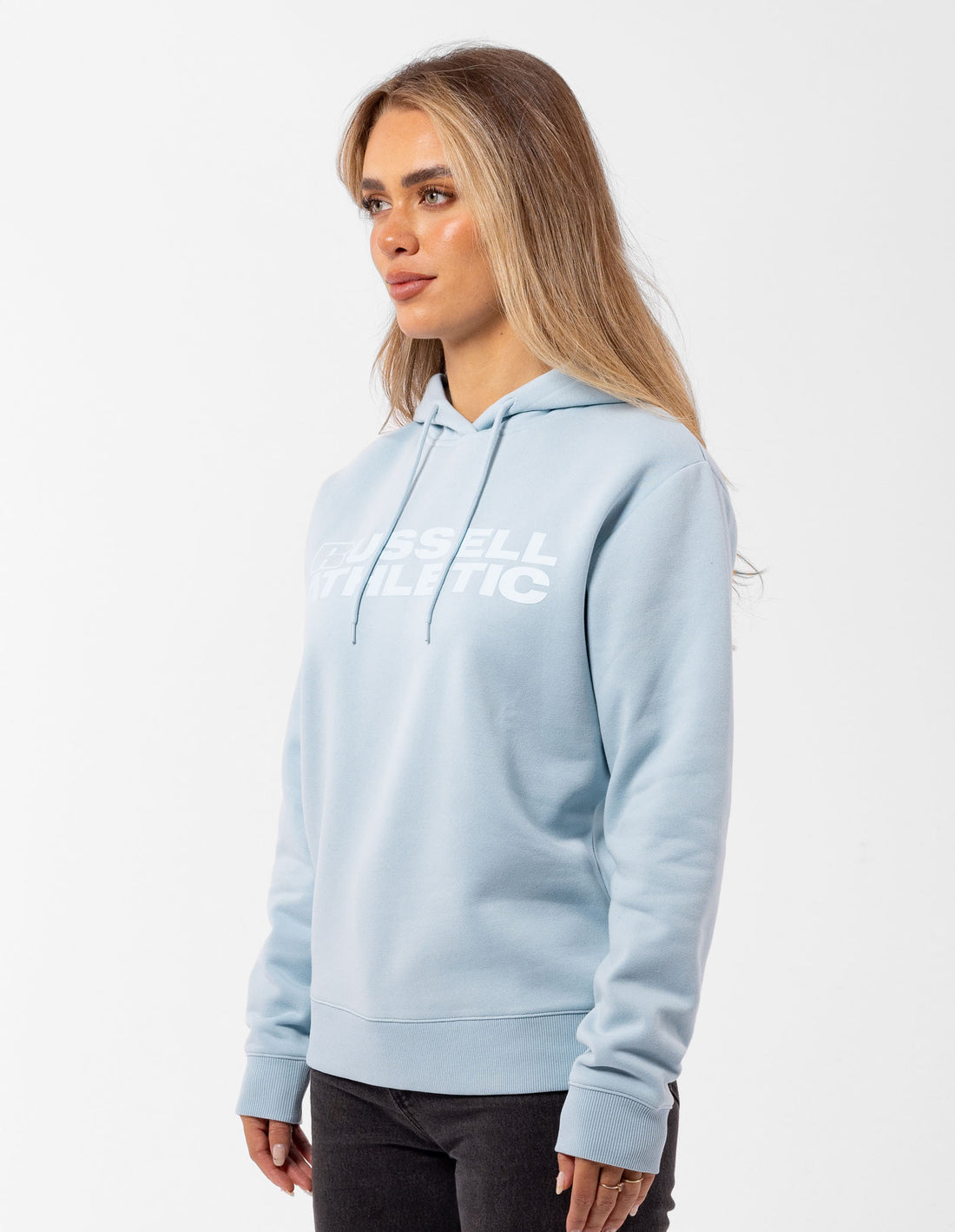 Dámské Mikina s Kapucí Russell Athletic Modern Tonal Světle Blankyt | AYW-065238