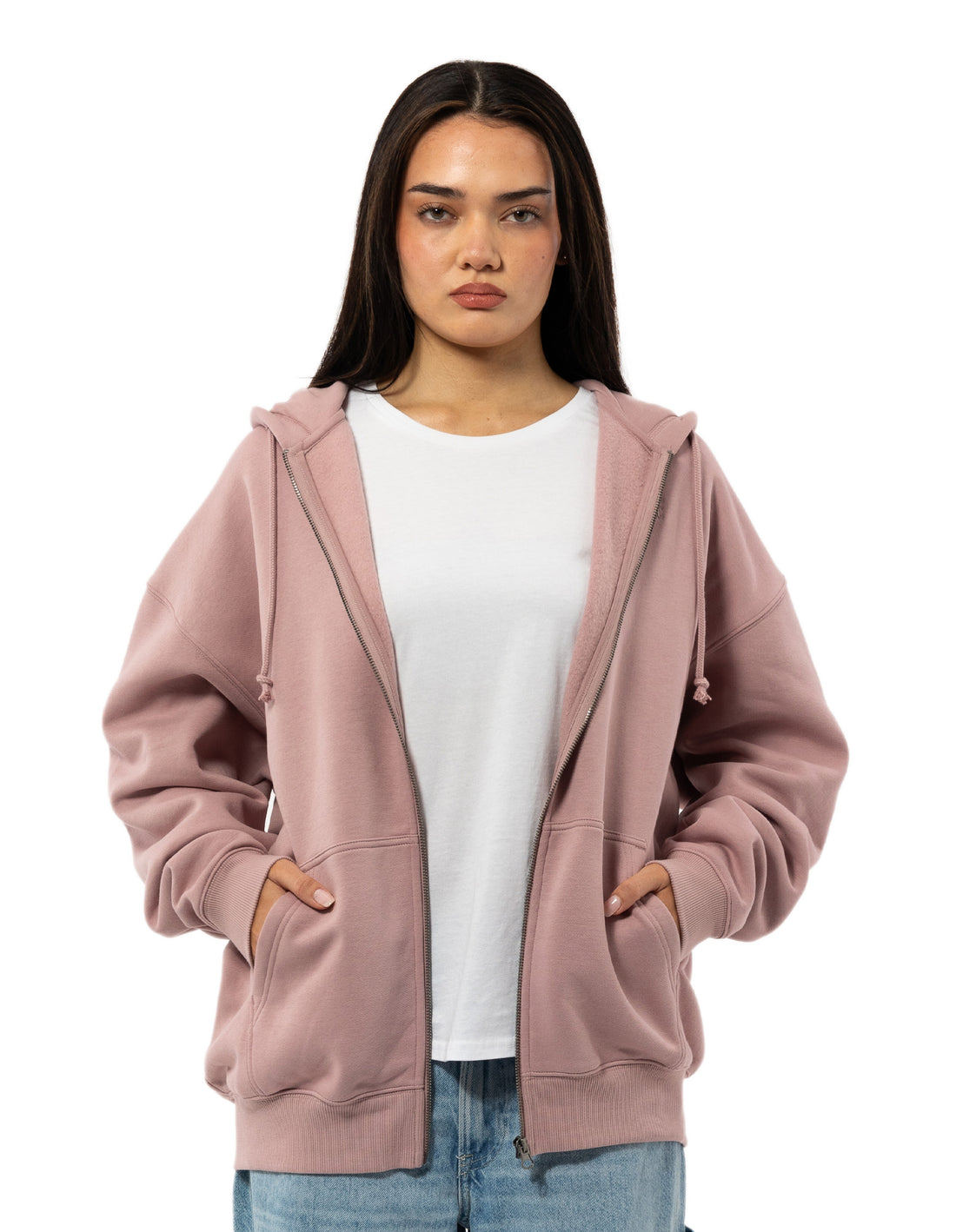 Dámské Mikina s Kapucí Russell Athletic Originals Embroidered Zip Through Růžové | QXT-803642