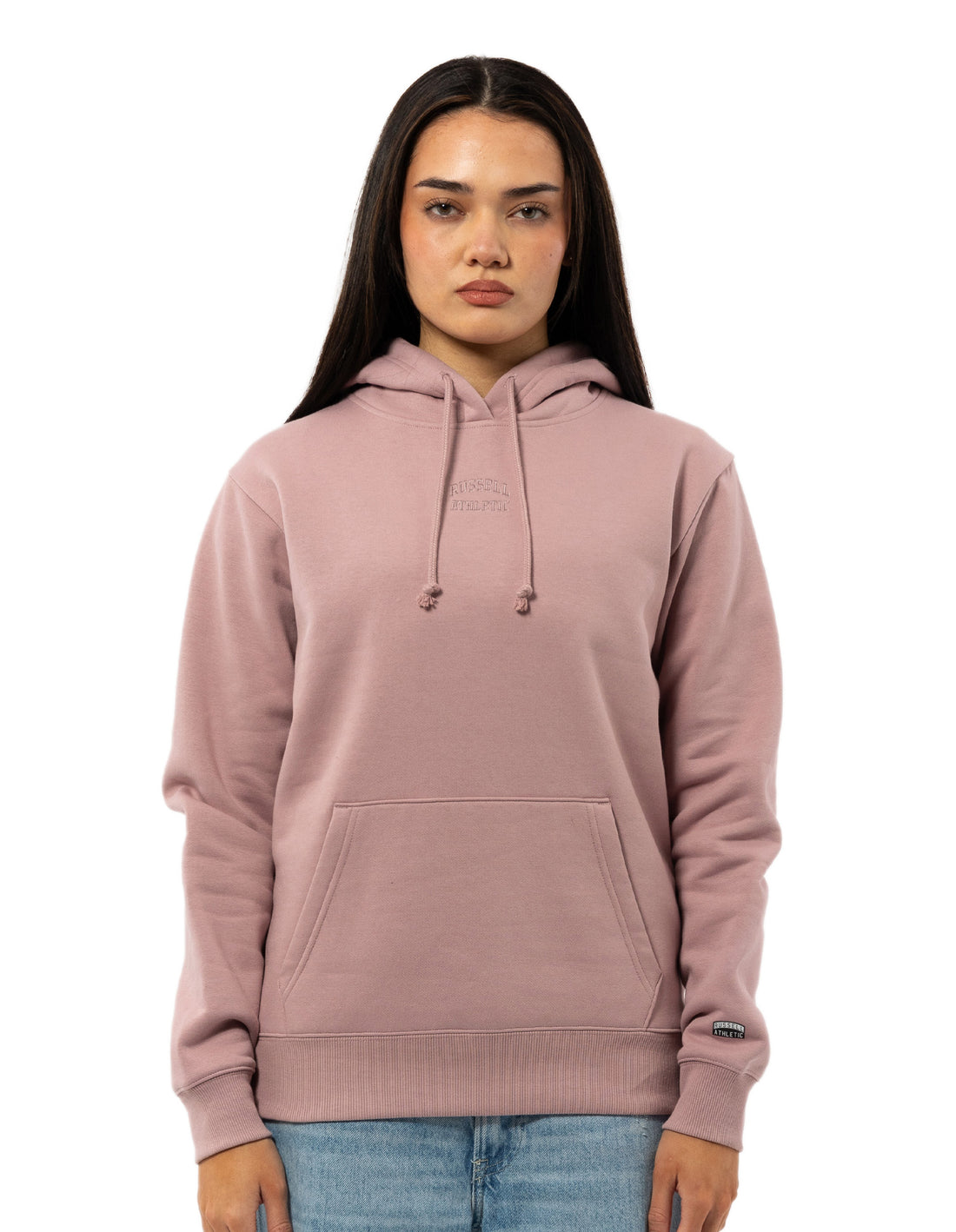 Dámské Mikina s Kapucí Russell Athletic Originals Embriodered Růžové | PKT-571032
