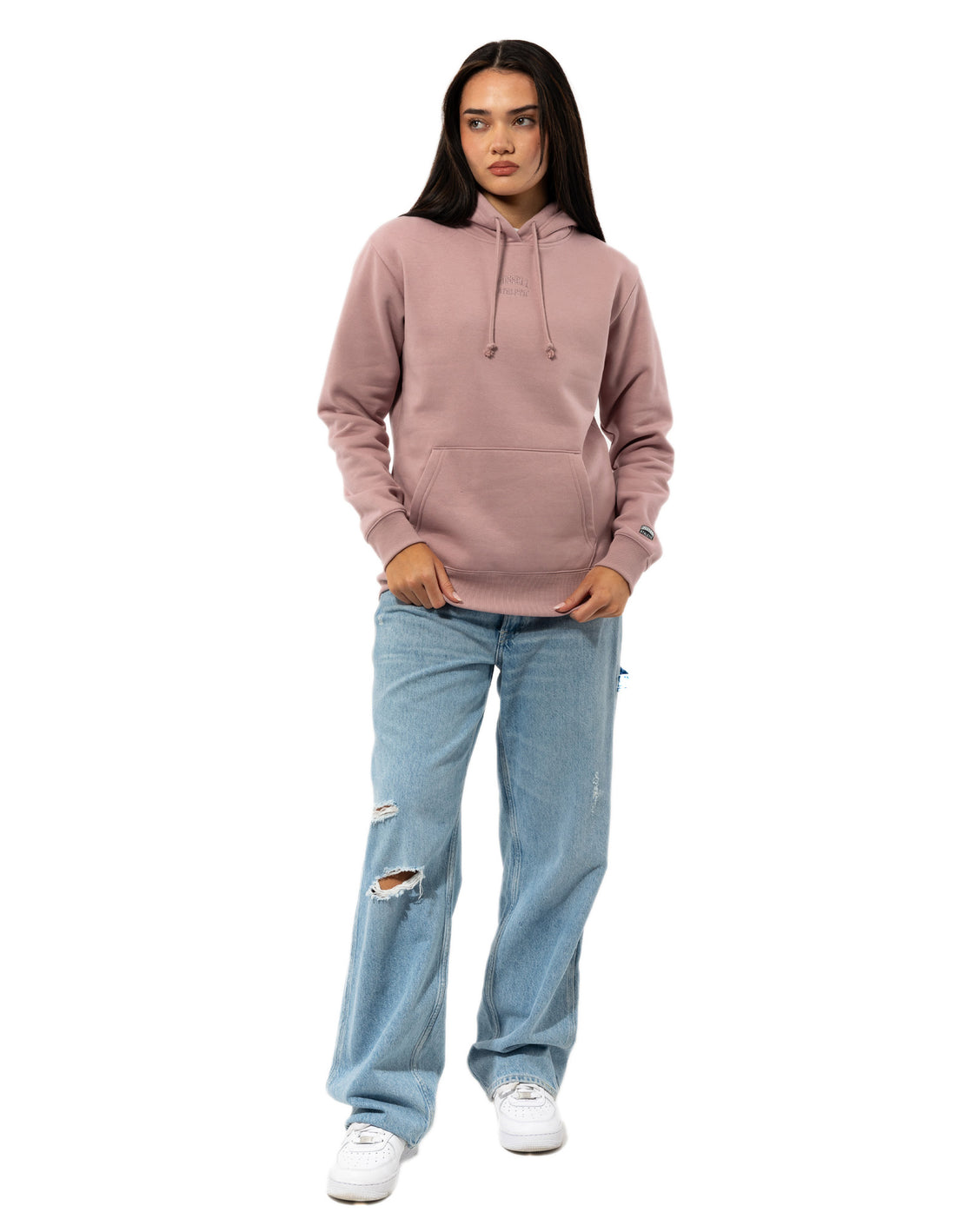 Dámské Mikina s Kapucí Russell Athletic Originals Embriodered Růžové | PKT-571032