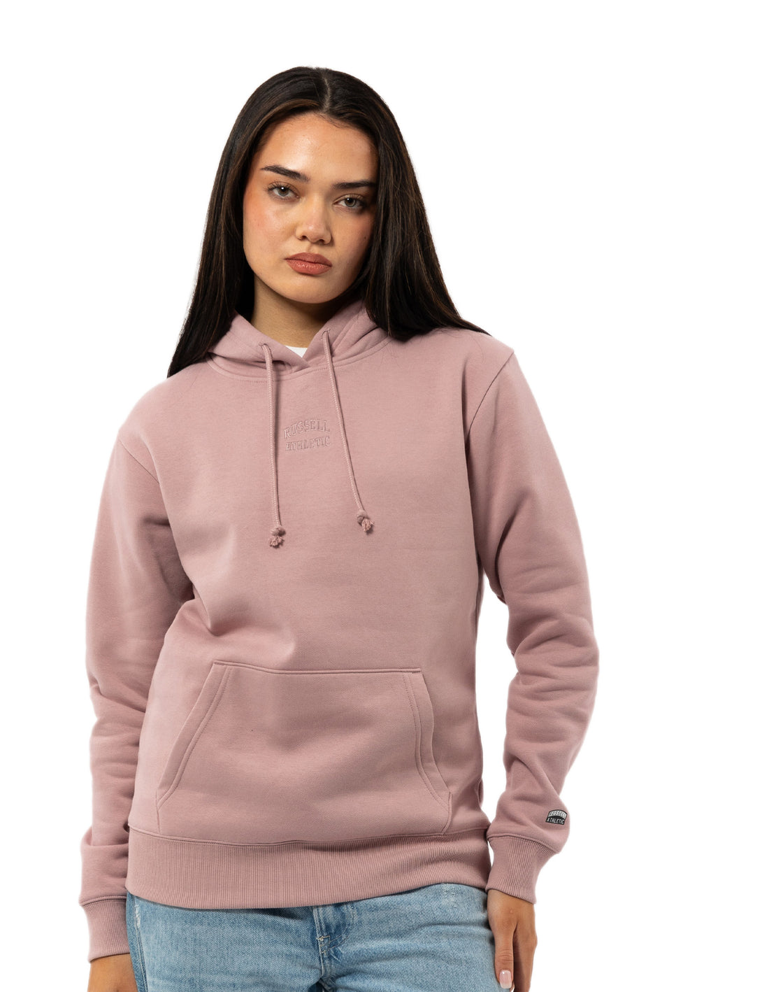 Dámské Mikina s Kapucí Russell Athletic Originals Embriodered Růžové | PKT-571032