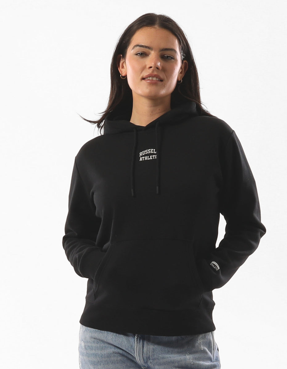 Dámské Mikina s Kapucí Russell Athletic Originals Embriodered Černé | ANH-852673
