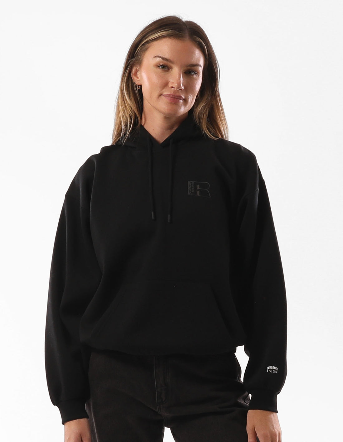 Dámské Mikina s Kapucí Russell Athletic Original Inlay Logo Blankyt | VIN-289546