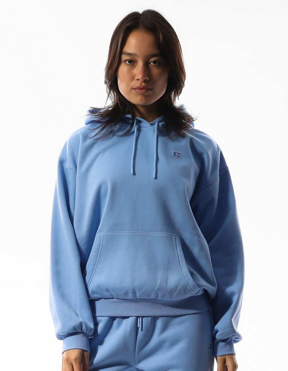 Dámské Mikina s Kapucí Russell Athletic R Logo Blankyt | CMU-970863