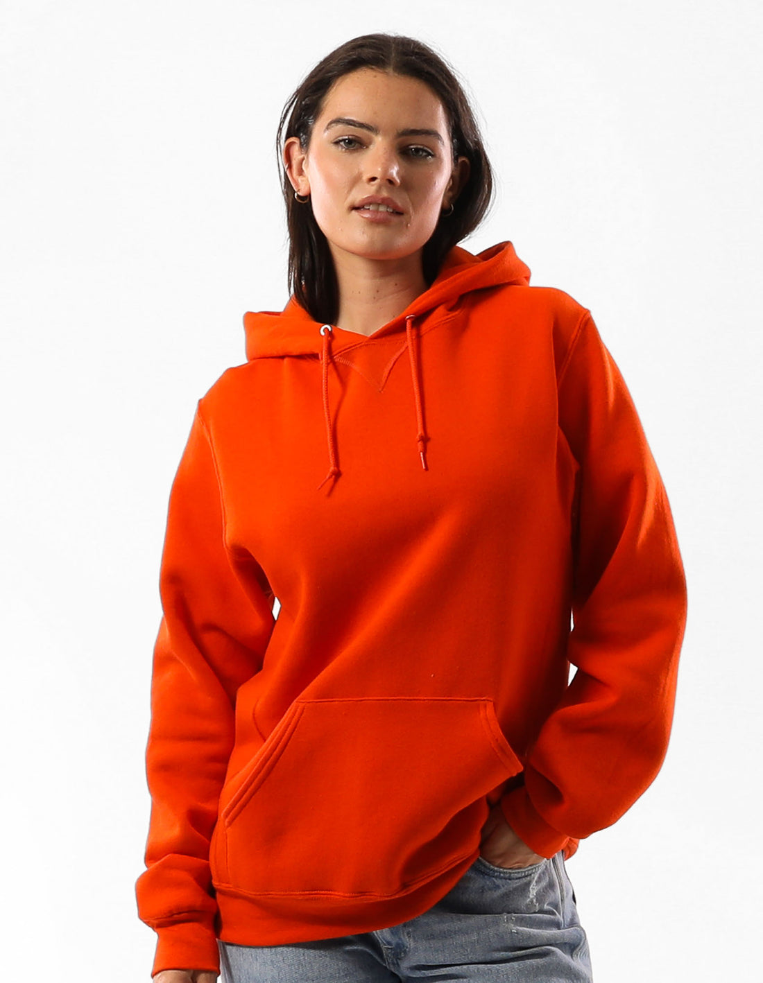 Dámské Mikina s Kapucí Russell Athletic Unisex Dri Oranžové | RND-034781