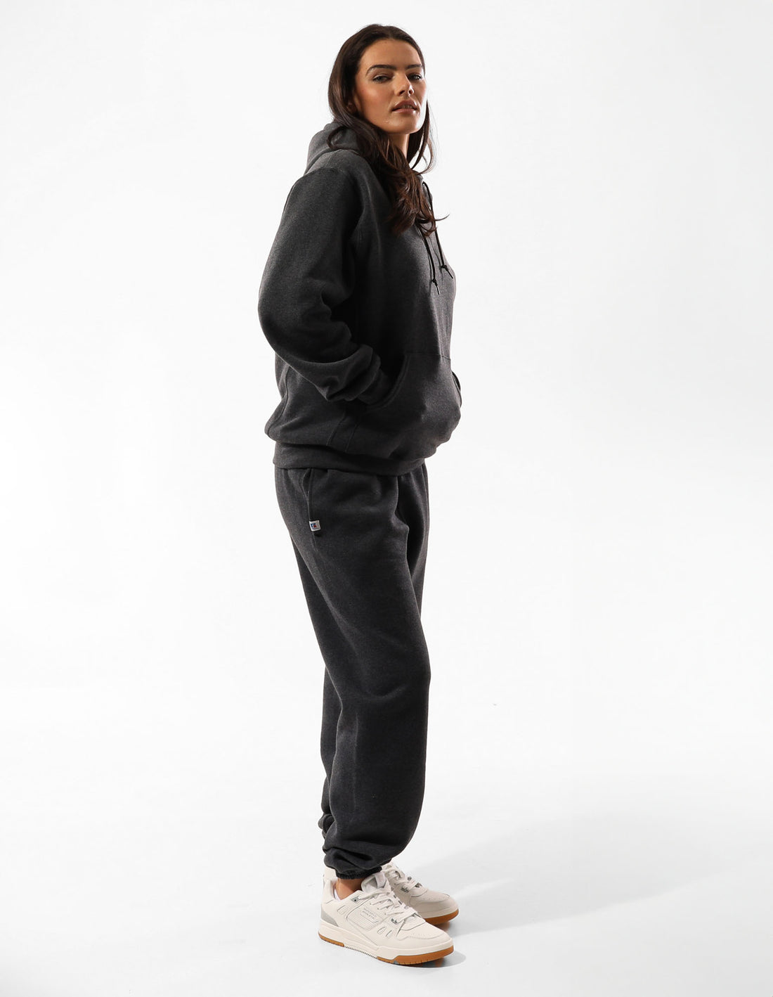 Dámské Mikina s Kapucí Russell Athletic Unisex Dri Černé | NYS-097351