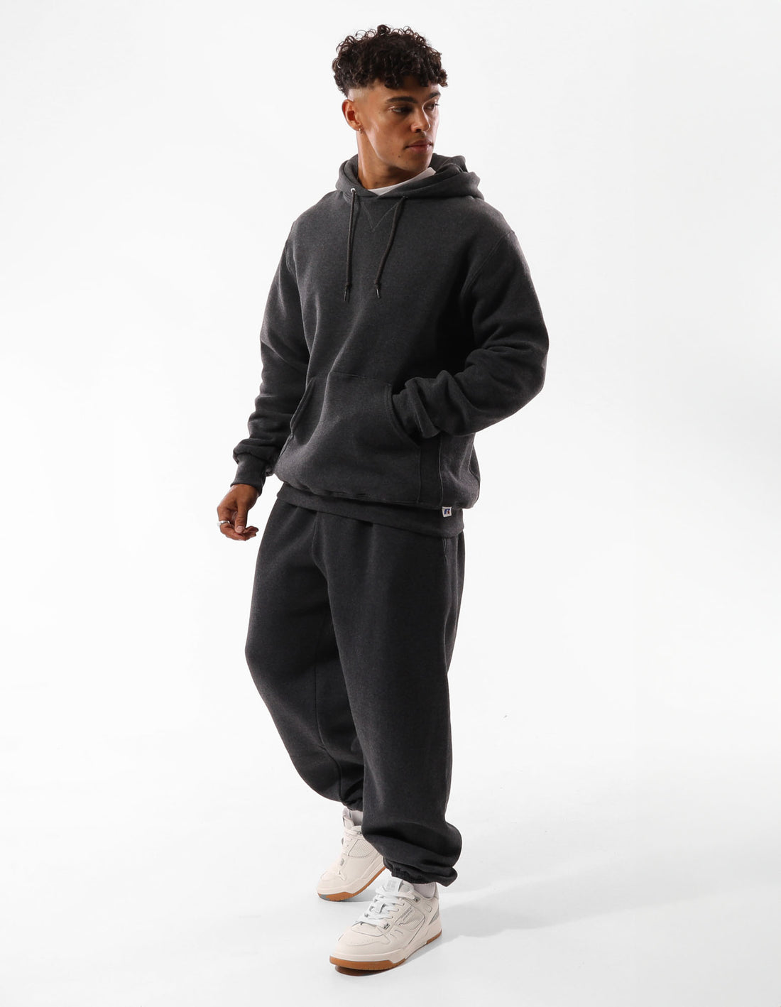 Dámské Mikina s Kapucí Russell Athletic Unisex Dri Černé | NYS-097351