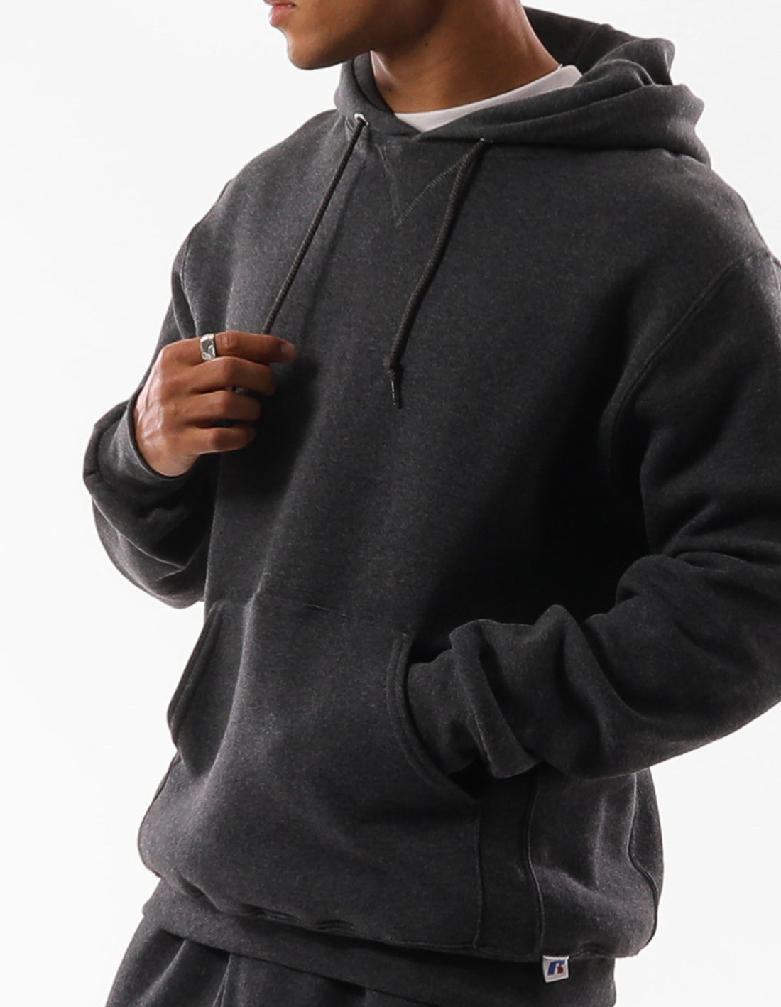 Dámské Mikina s Kapucí Russell Athletic Unisex Dri Černé | NYS-097351