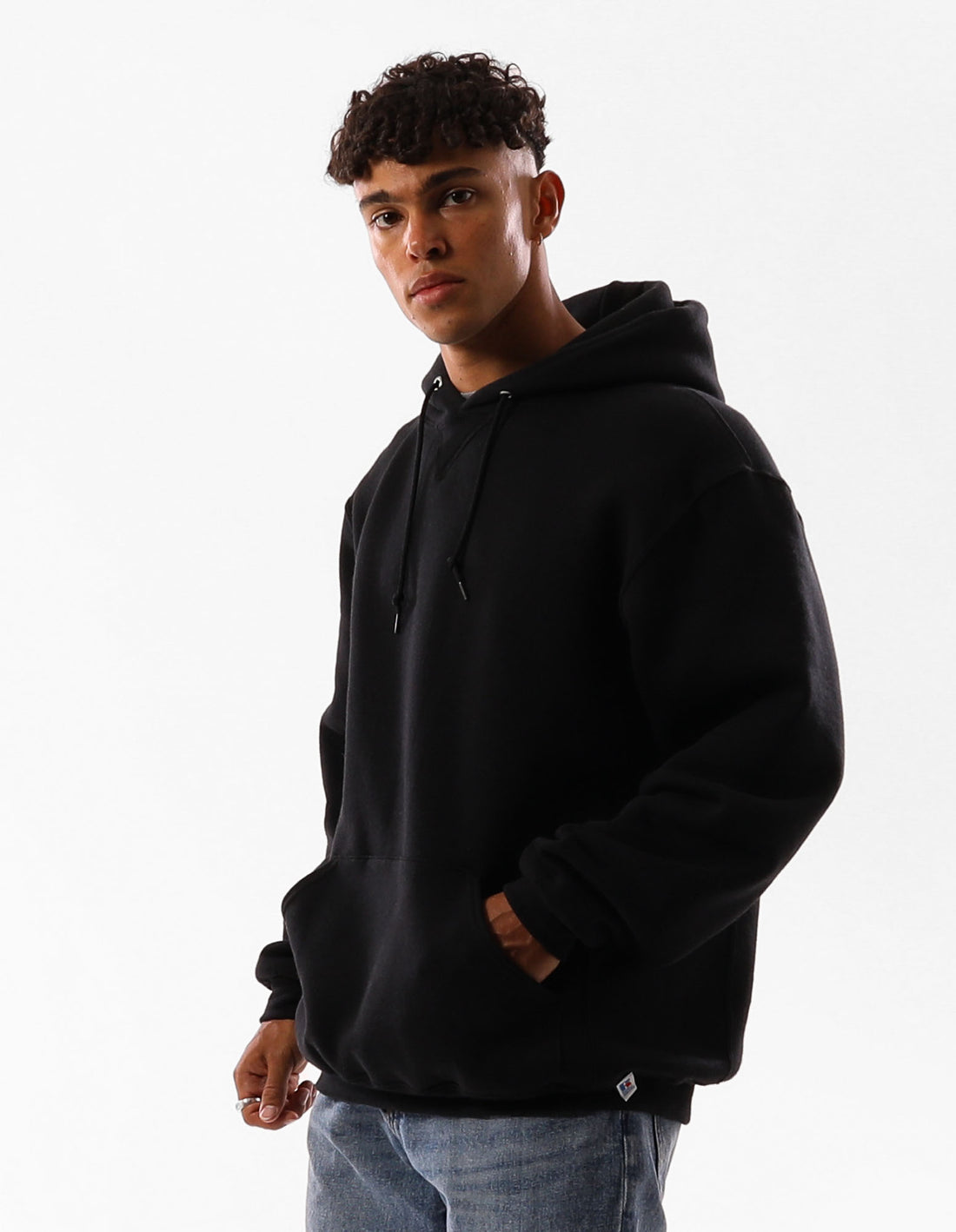 Dámské Mikina s Kapucí Russell Athletic Unisex Dri Černé | BKO-205316