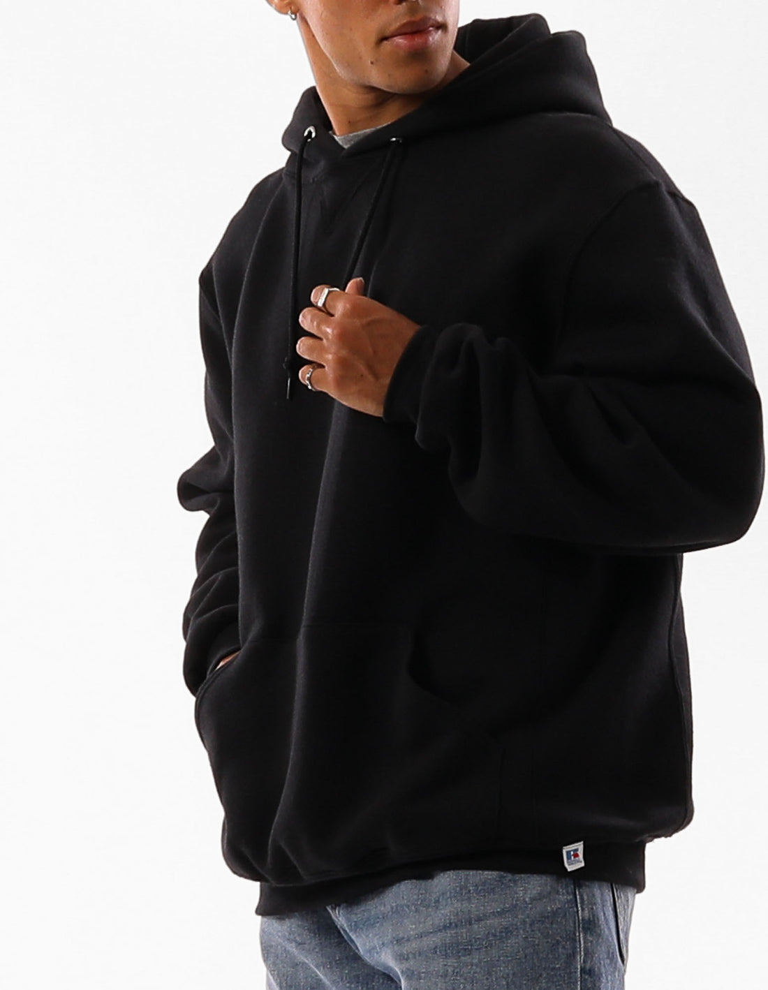 Dámské Mikina s Kapucí Russell Athletic Unisex Dri Černé | BKO-205316