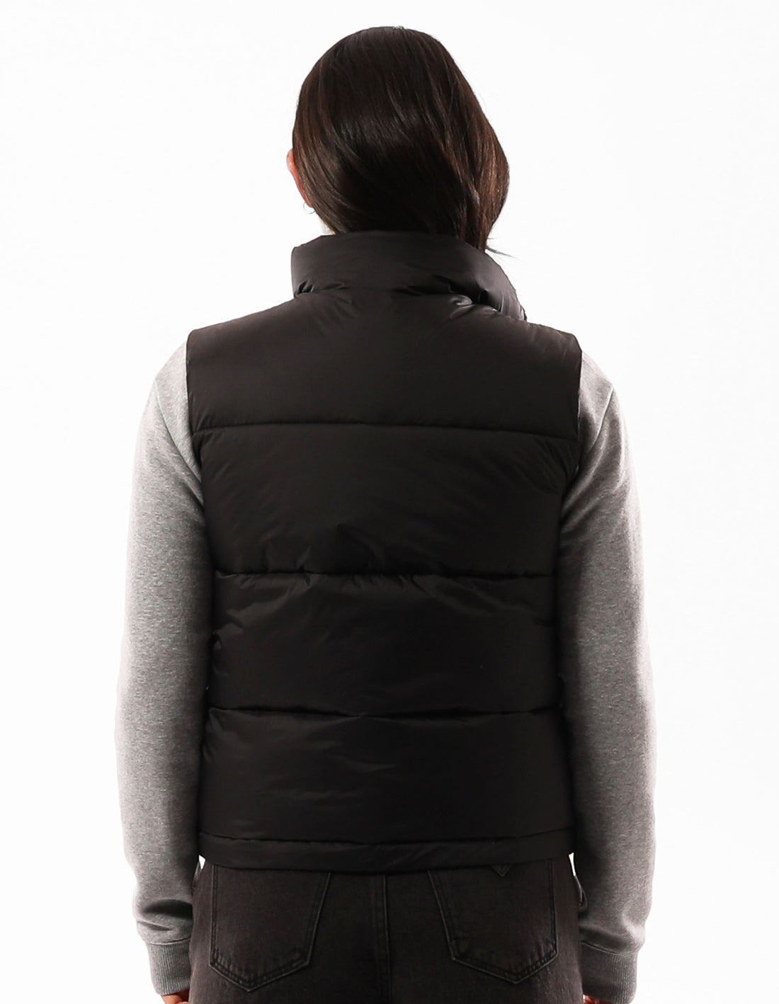 Dámské Puffer Bunda Russell Athletic Arlington Vest Černé | JYM-729015