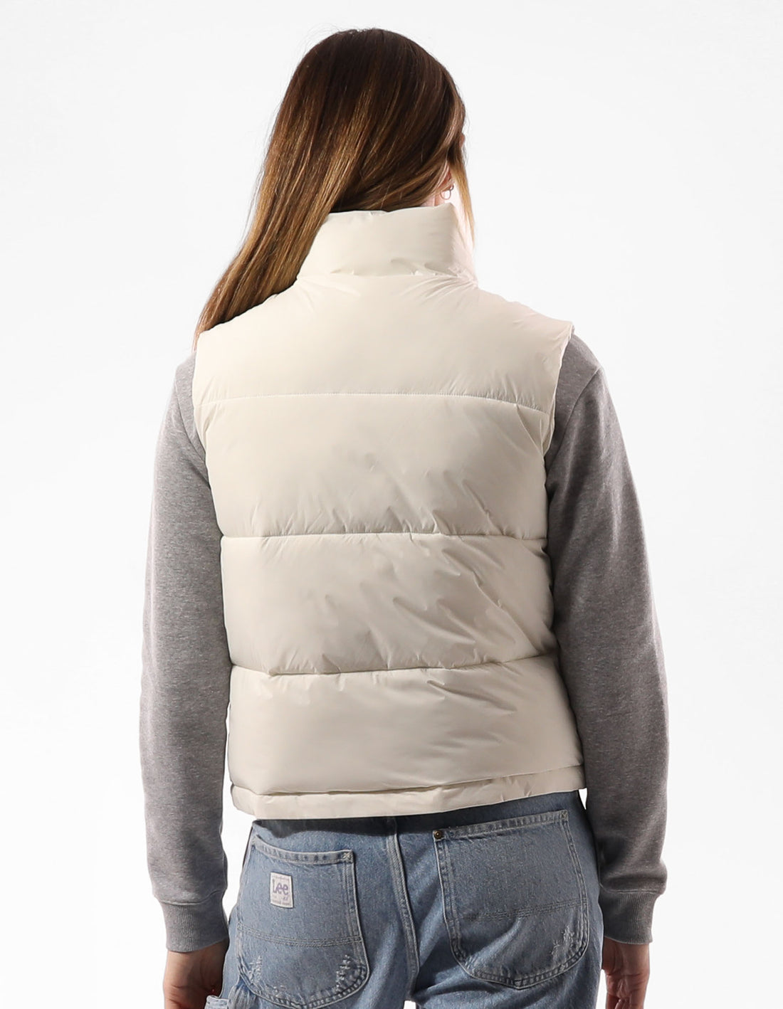 Dámské Puffer Bunda Russell Athletic Belle Vest Béžový | SCY-298716