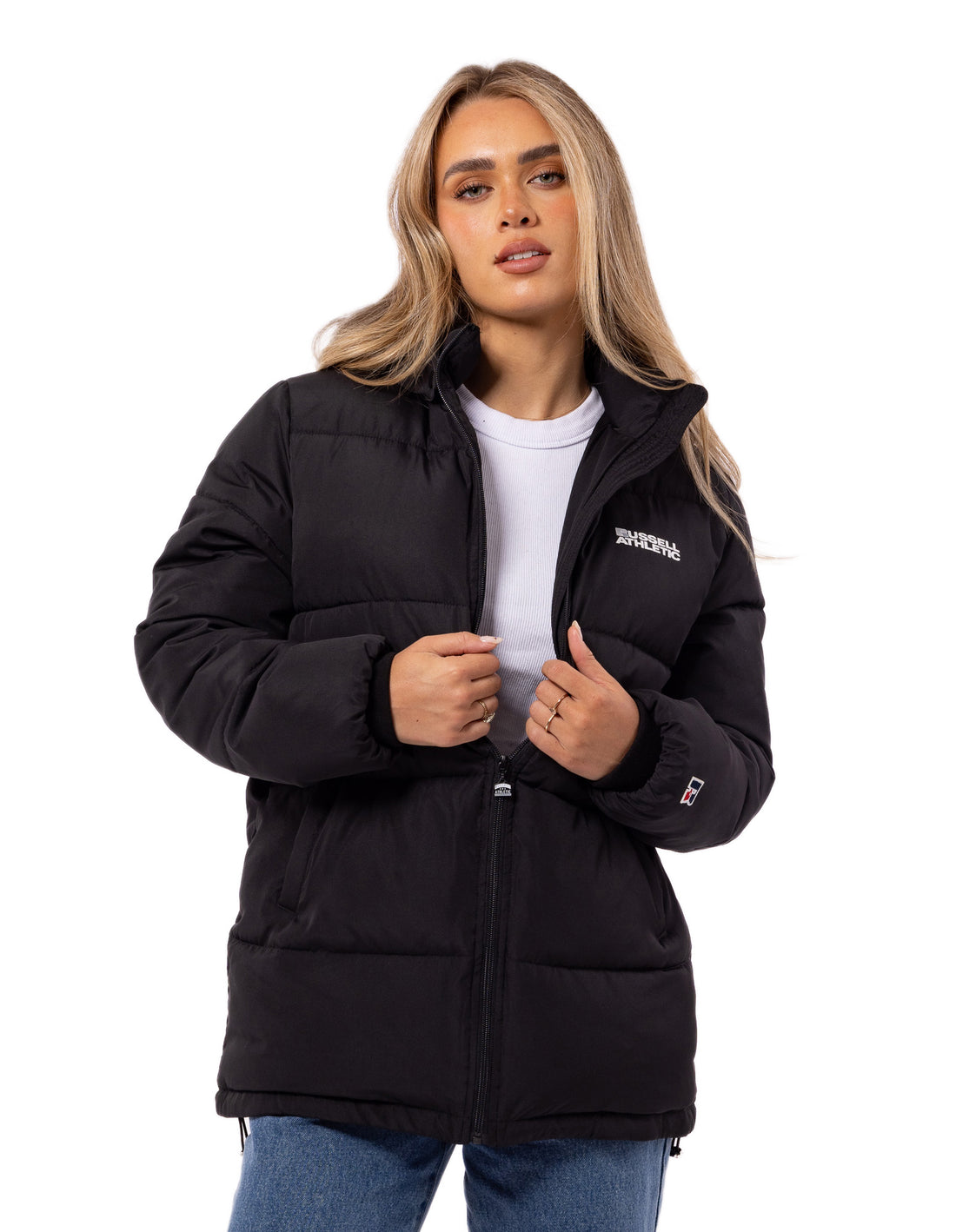 Dámské Puffer Bunda Russell Athletic Tribecca Černé | WAR-128065