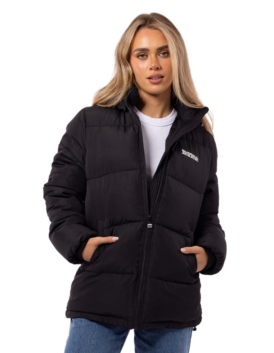Dámské Puffer Bunda Russell Athletic Tribecca Černé | WAR-128065