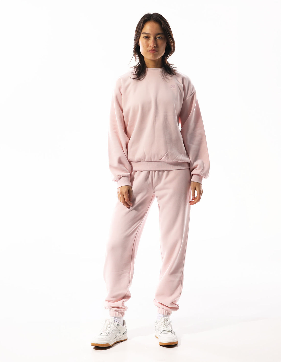 Dámské Svetr S Výstřihem Do Posádky Russell Athletic R Logo Fialové Růžové | VEG-320571