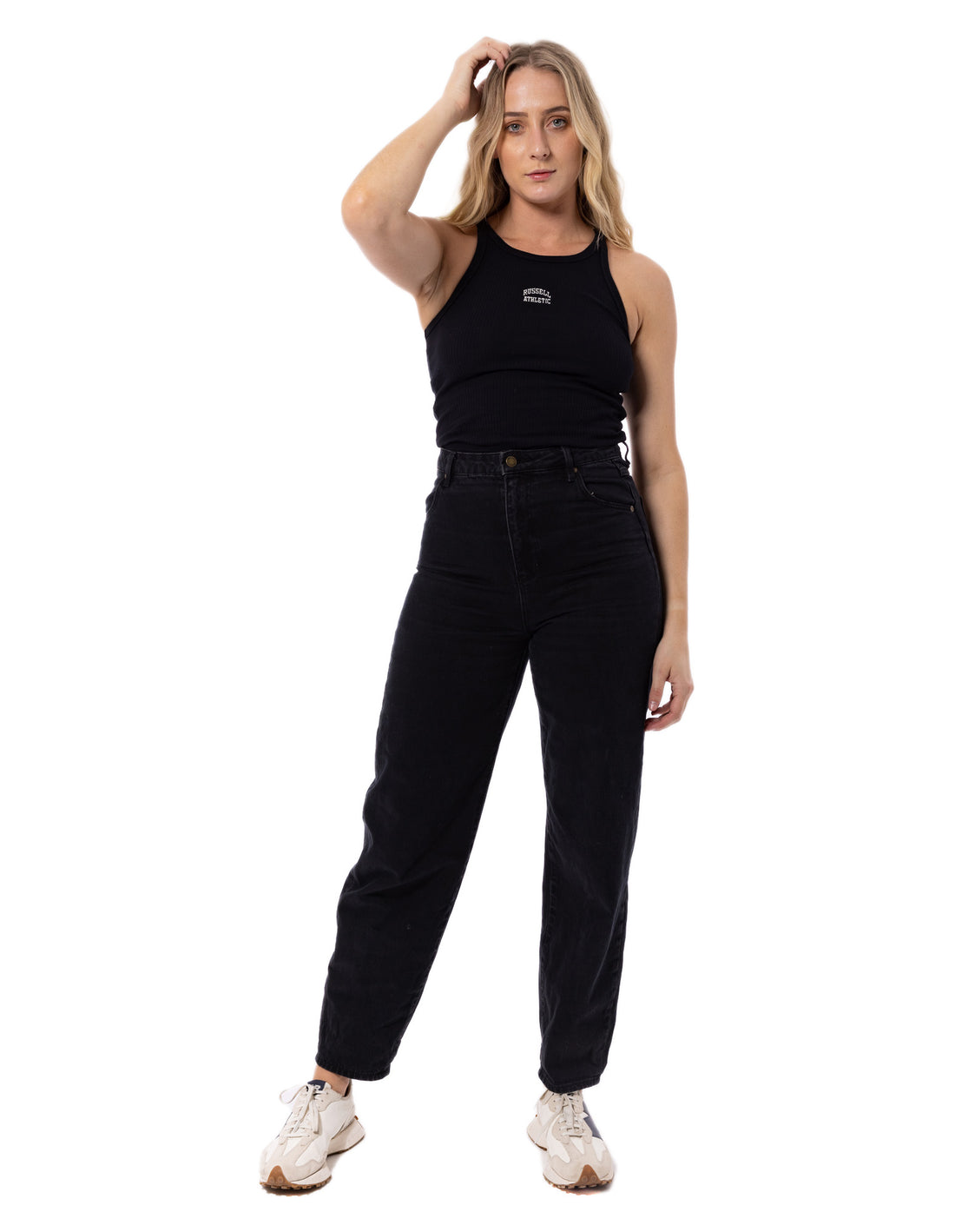 Dámské Tílko Russell Athletic Originals Embroidered Černé | ZFC-601459