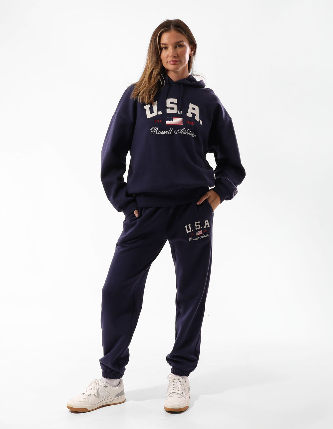 Dámské Track pants Russell Athletic 1902 Baggy Blankyt | TEP-548109