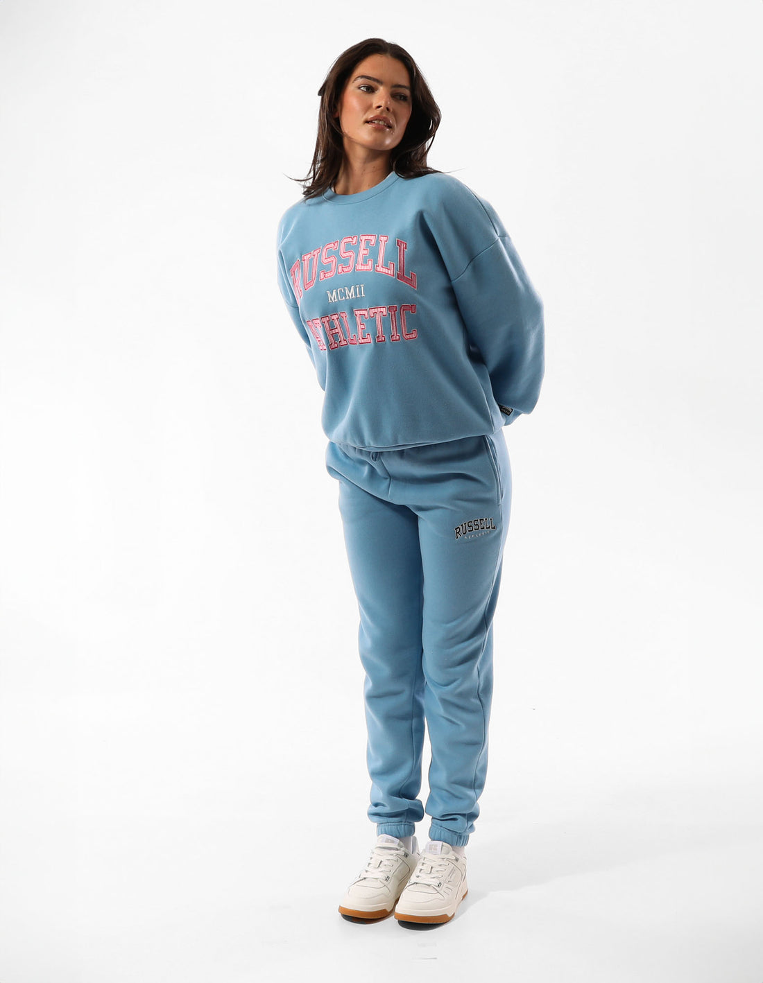 Dámské Track pants Russell Athletic Arlington Baggy Blankyt | MWV-728364
