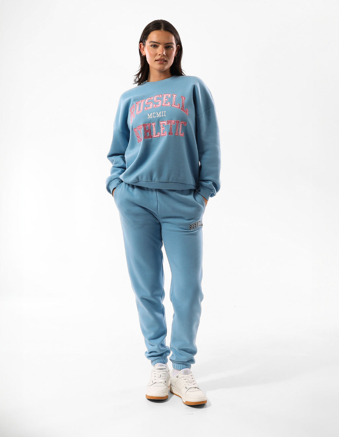 Dámské Track pants Russell Athletic Arlington Baggy Blankyt | MWV-728364