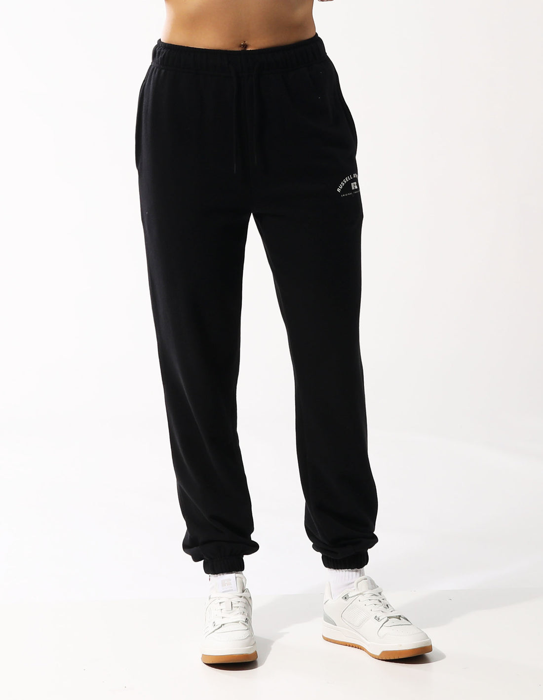 Dámské Track pants Russell Athletic Heritage Arch Baggy Černé | HPV-967381