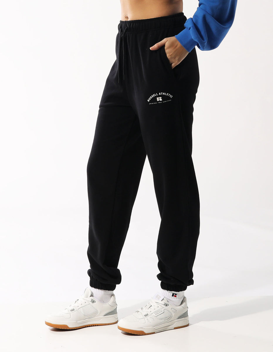 Dámské Track pants Russell Athletic Heritage Arch Baggy Černé | HPV-967381