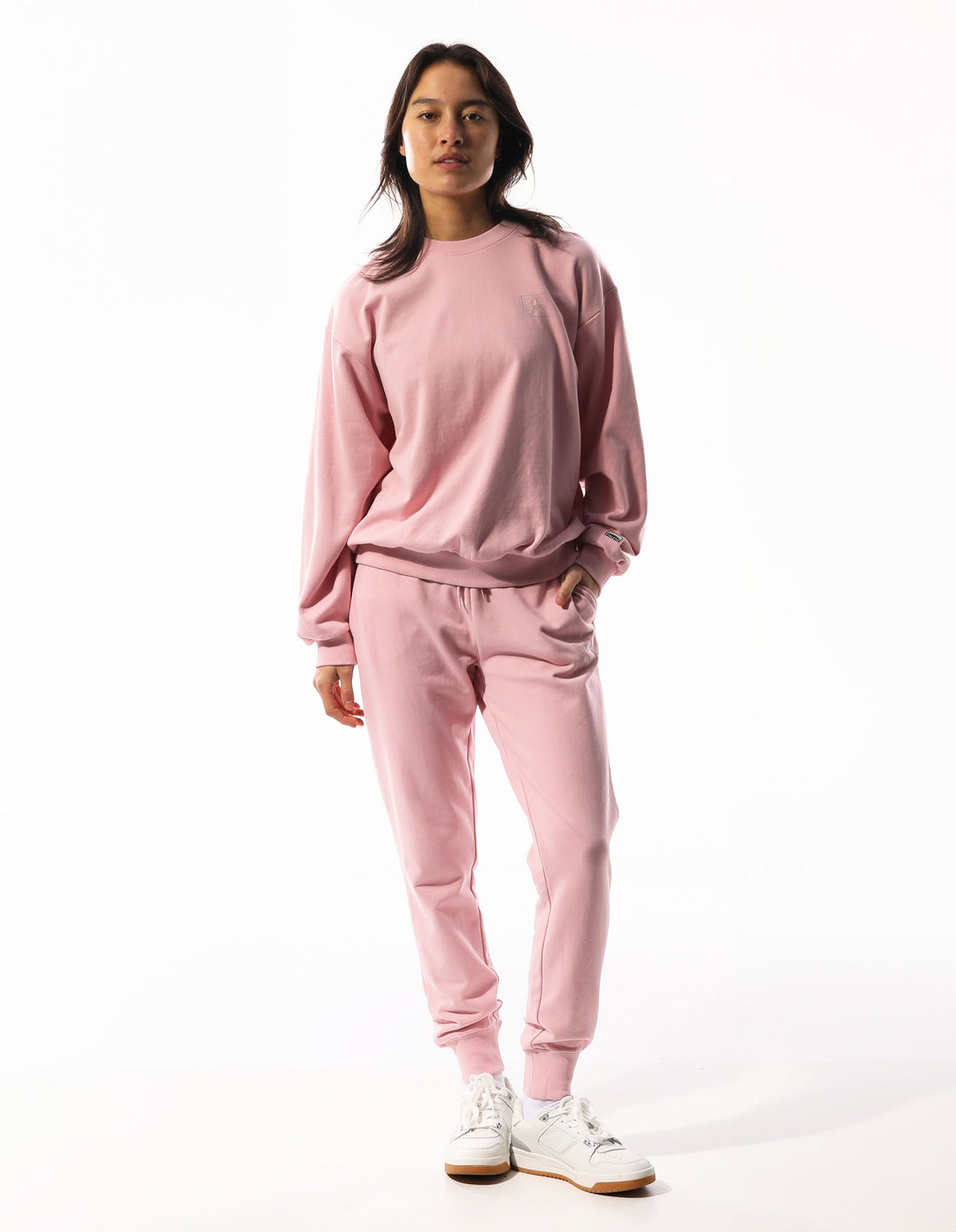 Dámské Track pants Russell Athletic Inlay Logo Unbrushed Růžové | LGX-482710